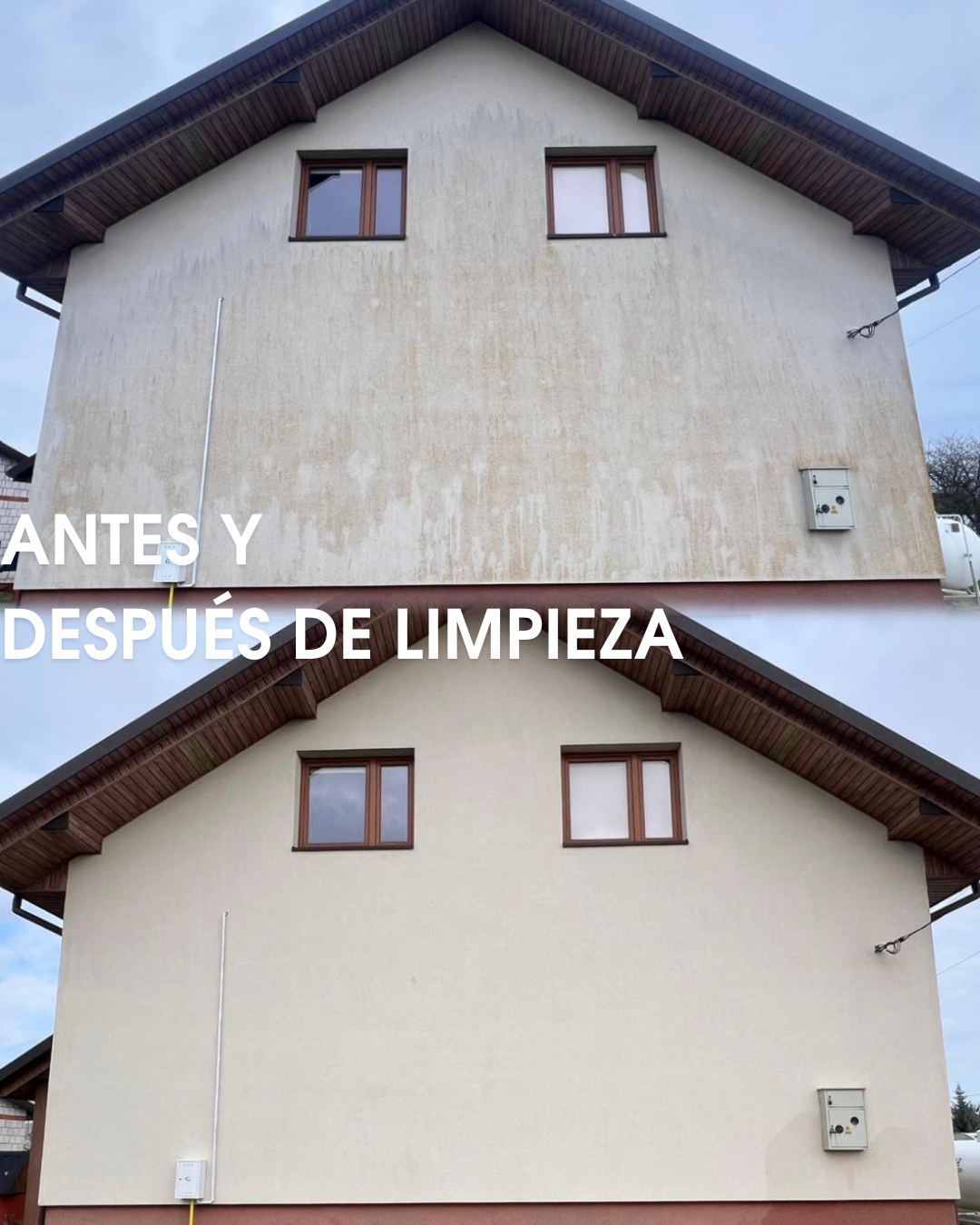 Antes y después – limpieza de piscina